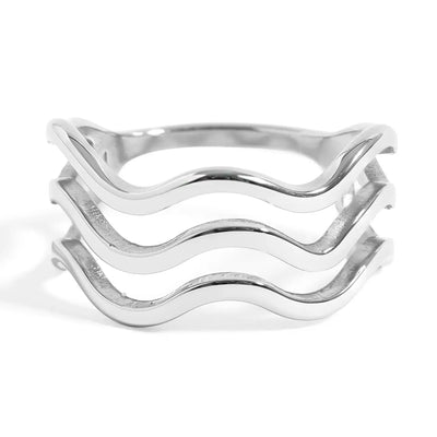Triple Wave Geometric Ring