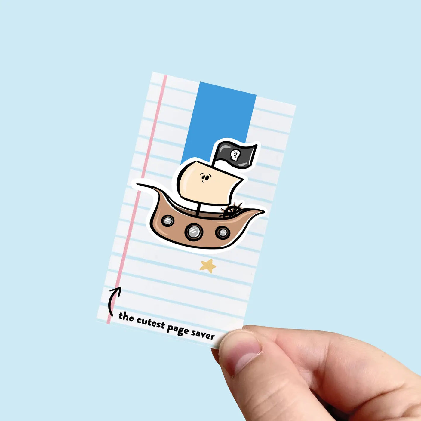 Pirate Ship Magnetic Bookmark