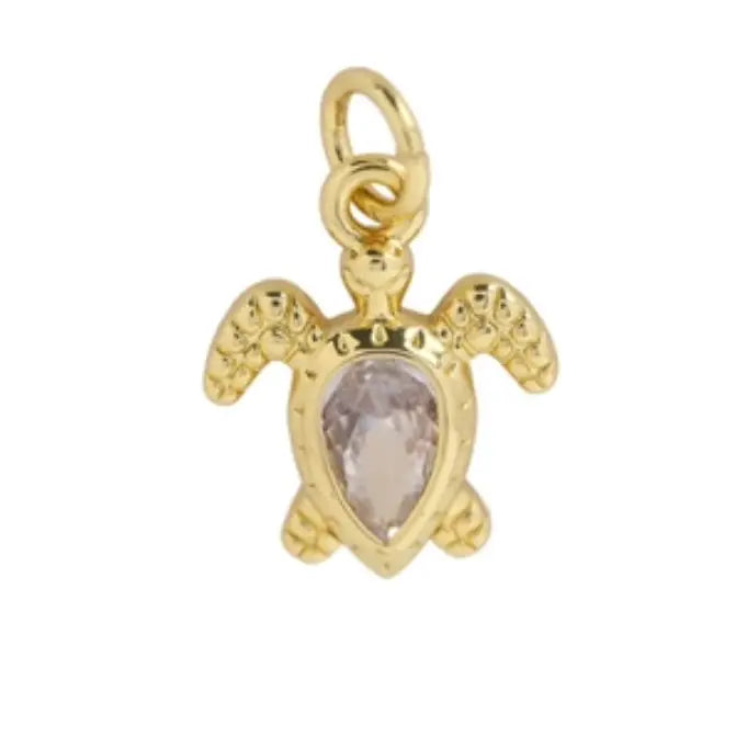 Zircon Sea Turtle Charm