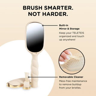 Teleties Detangler Hair Brush for Medium Hair