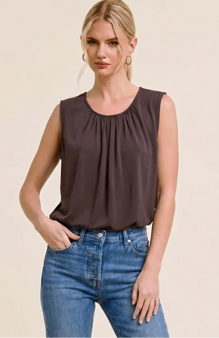 Bubble Hem Sleeveless Tank