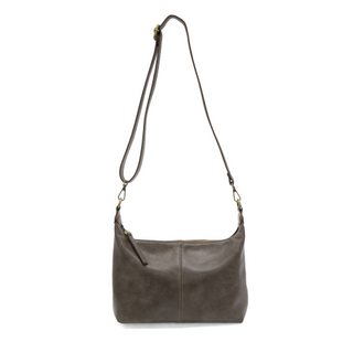 Taupe Danna Top Zip Crossbody