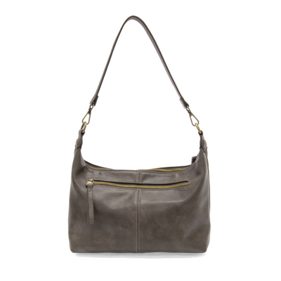 Taupe Danna Top Zip Crossbody