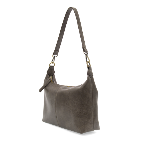 Taupe Danna Top Zip Crossbody
