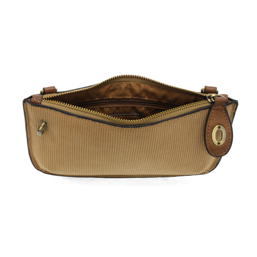 Camel Corduroy 2-n-1 Crossbody