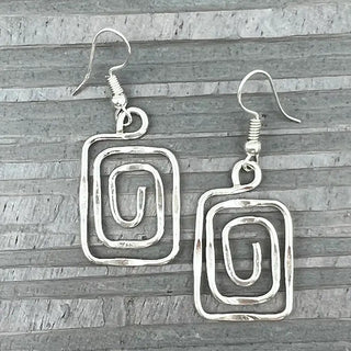Square Spiral Earrings