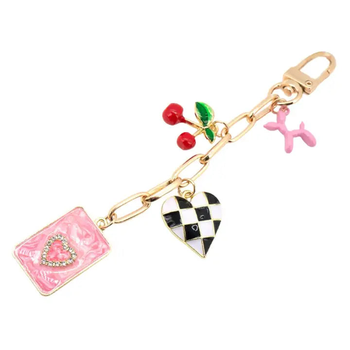 Heart Tag Bag Charm
