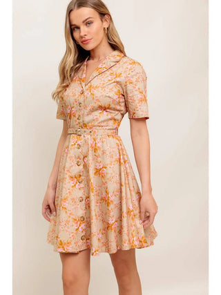 Button Down Mini Dress