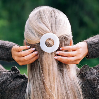 Teleties New Flat Circle Hair Clip - Small