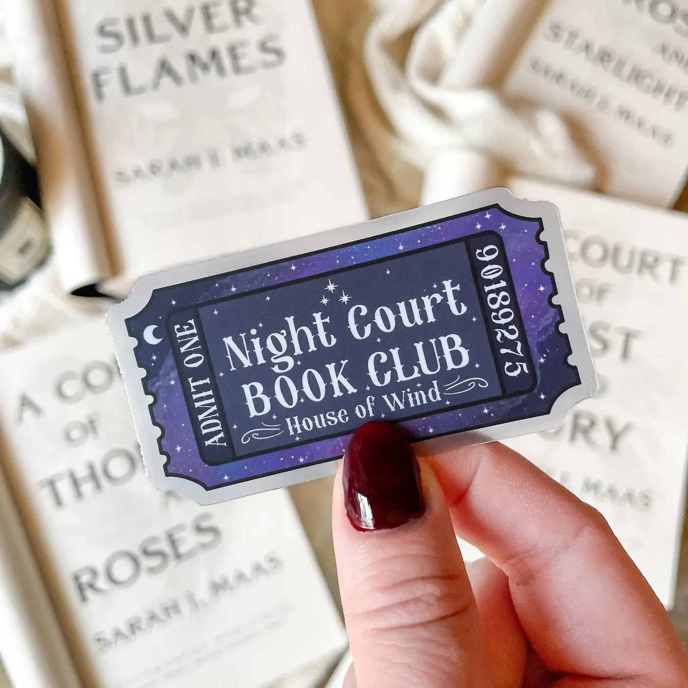 Night Court Book Club Ticket Sticker