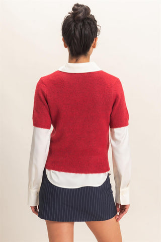 Rosetta Short Sleeve Sweater