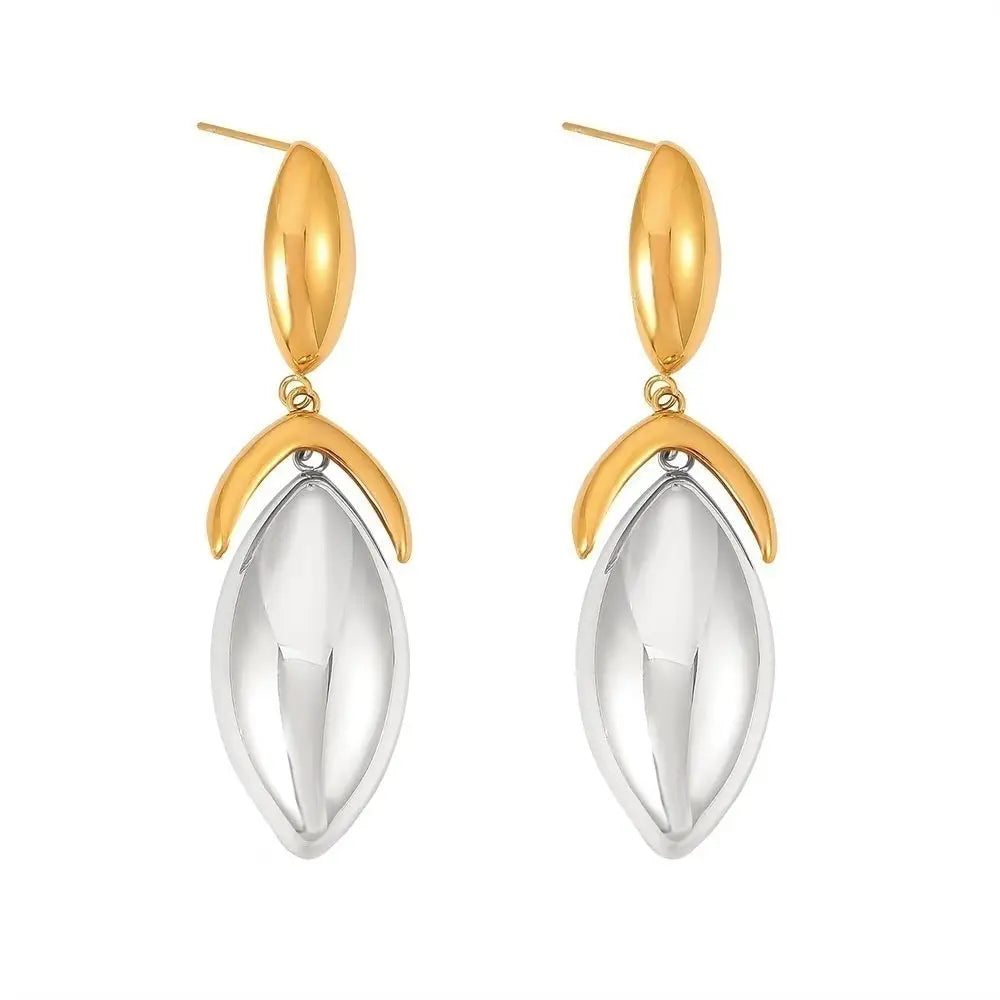 Sahira Gal Two Tone Drop Earring