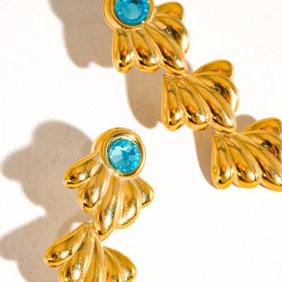 Clay Shell Drop Earrings