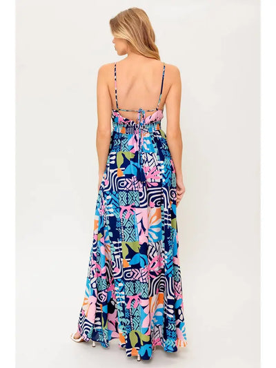 Flying Tomato Printed Tropics Maxi Dress