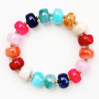 Acrylic Oval Beaded Bracelet