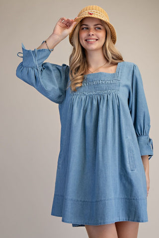 Dreamy Denim Mini Dress