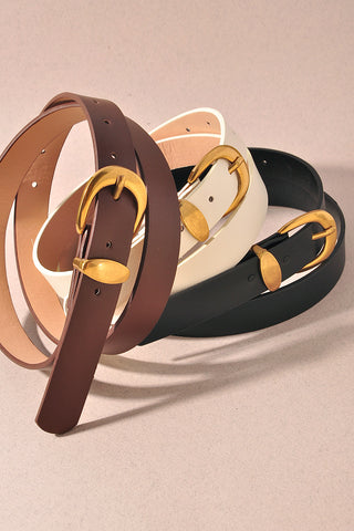 Core U Buckle Belt with Metal Loop
