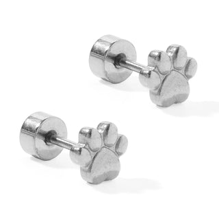 Linny Co Paw Print Screwback Studs