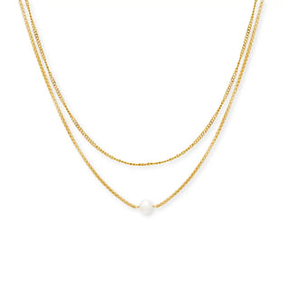 Salty Cali Layered Pearl Necklace