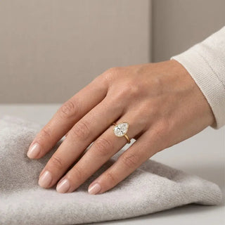 Sahira Pear Cut Bezel Ring - Tarnish Resistant