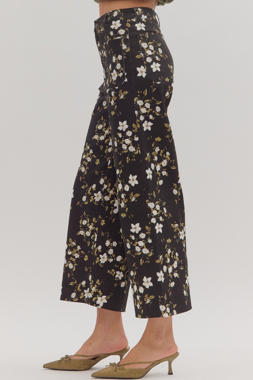 Floral Wide Leg Pants