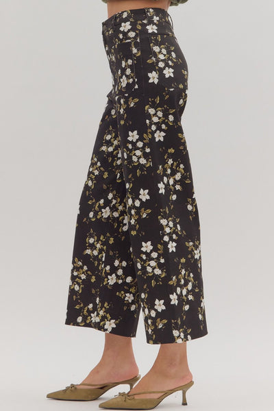 Floral Wide Leg Pants