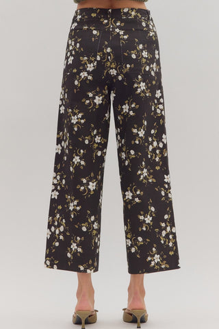Floral Wide Leg Pants