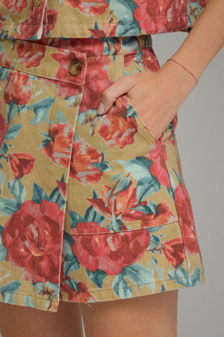 Floral Print Skort