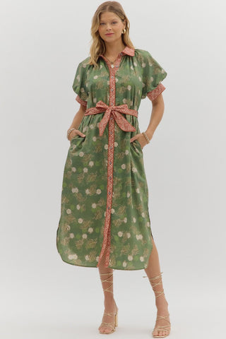 Belted Midi Dress