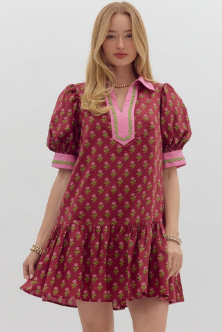 Fashionably Late Mini Dress