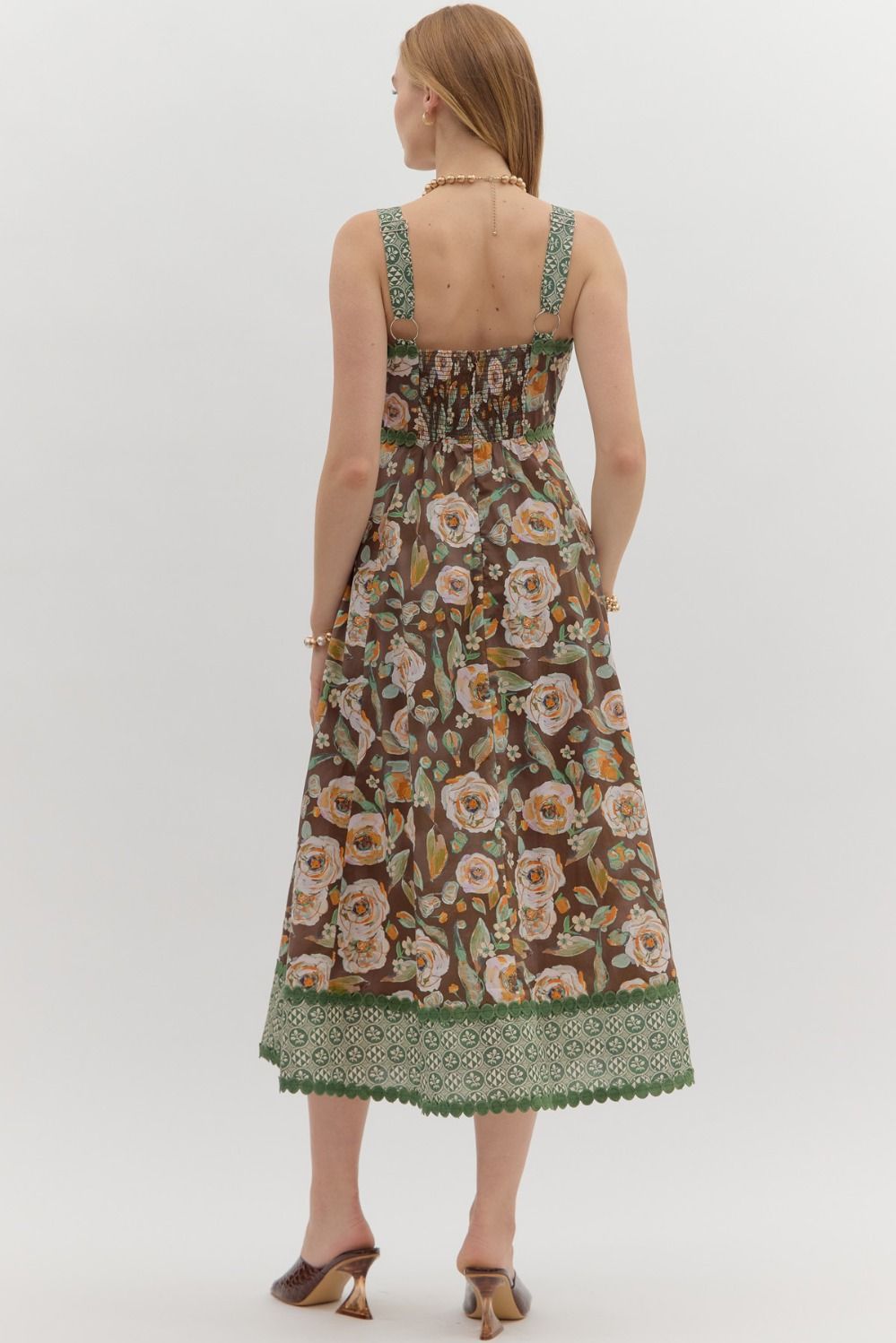 Entro Watercolor Midi Dress