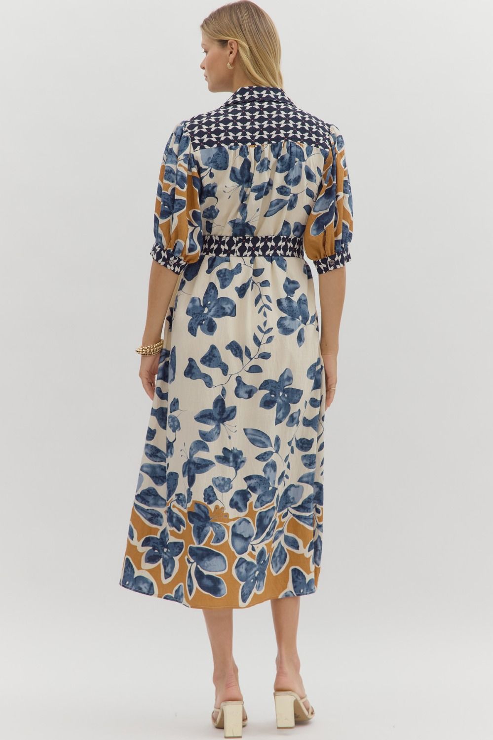 Entro Botanical Midi Dress