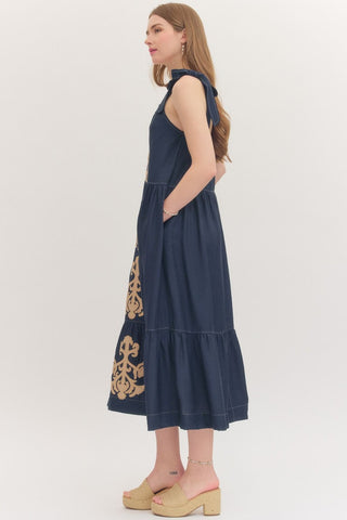 Applique Maxi Dress