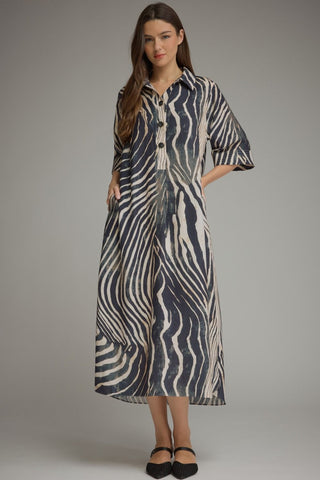 Zoey Abstract Midi Dress