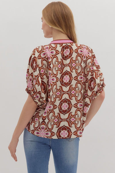 Entro Abstract Contrast Top