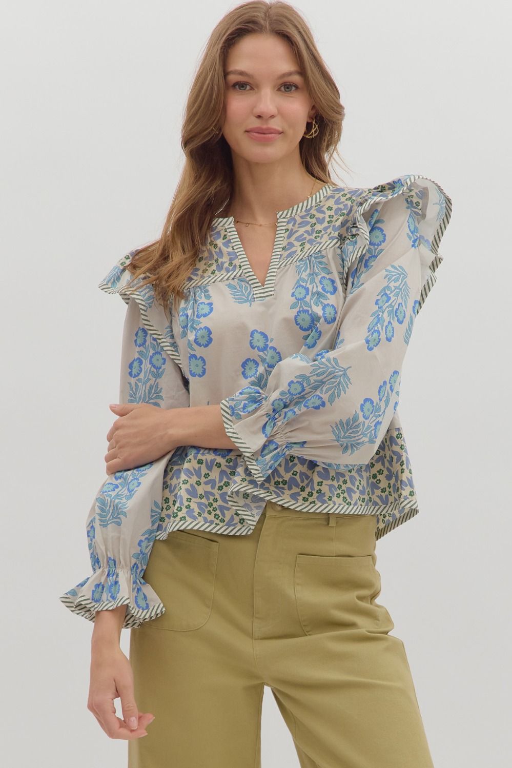 Entro Wild Sage Blouse