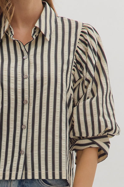 Collared & Buttoned Blouse