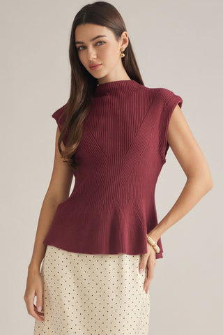Cap Sleeve Sweater Top