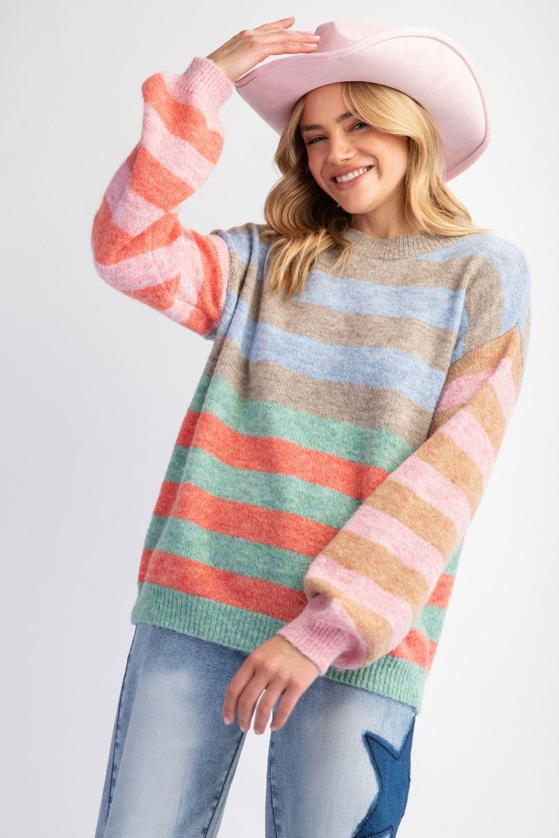 Serena Stripe Sweater by Easel