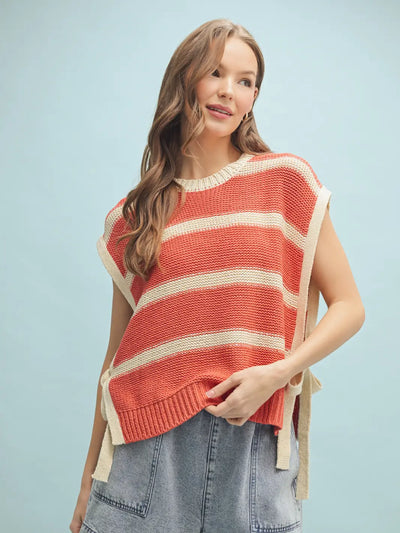 Sweater Vest & Side Tie Straps