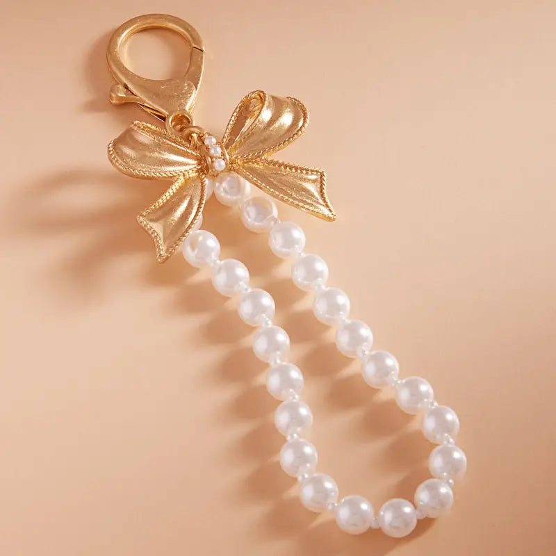 Bow with Pearl Bag Charm
