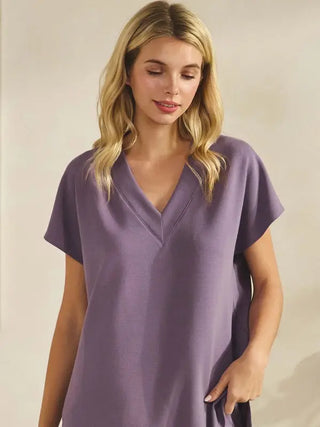 V-Neck Modal Scuba Top