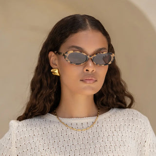 Freyrs Mimi Acetate Oval Sunglasses