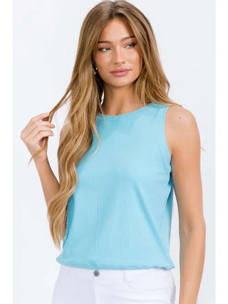Daisy Ribbed Tank