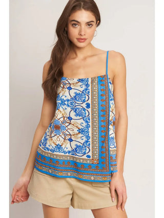 Woven Bandana Tank