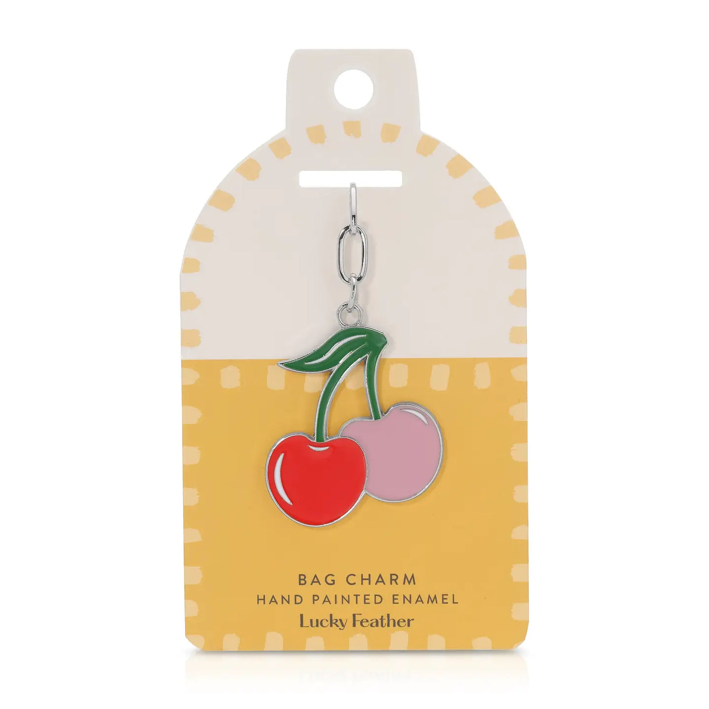 Cherry Enamel Bag Charm