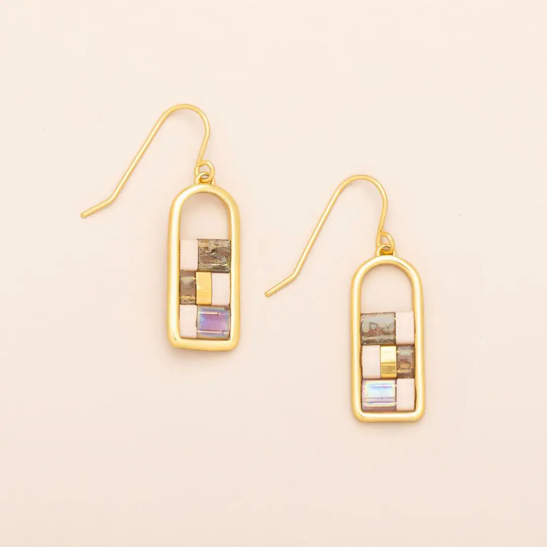 Good Karma Miyuki Frame Earring