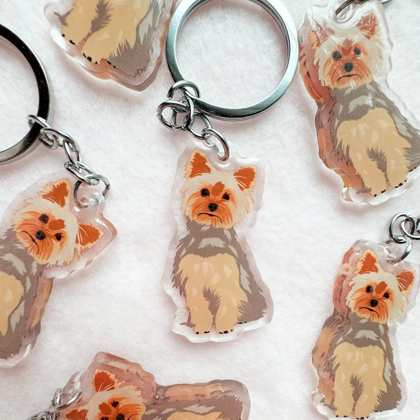 Yorkshire Terrier (Blue & Tan Yorkie) Keychain