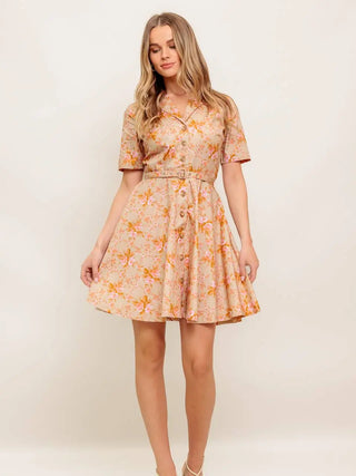 Button Down Mini Dress