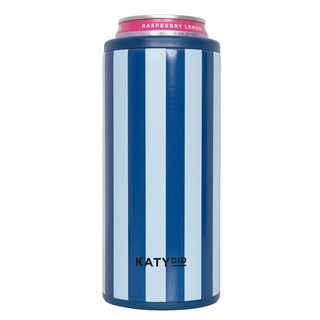 Katydid Striped Slim Can Insulator